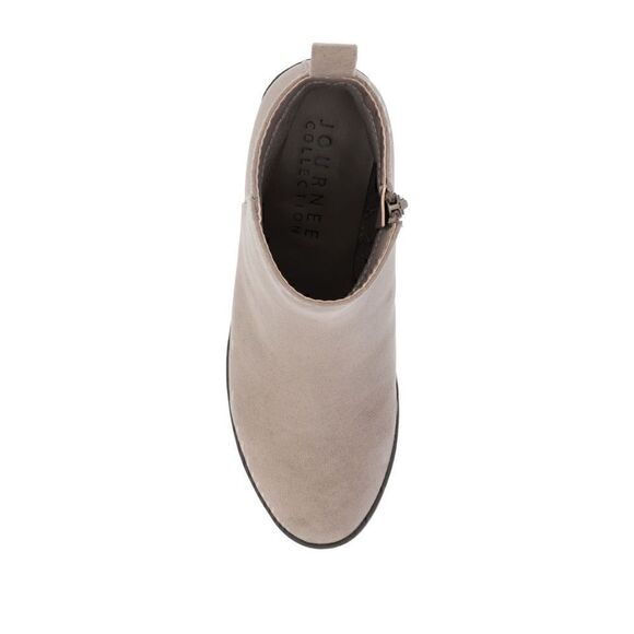 CASSIDY LUG SOLE BOOTIES IN FAUX SUEDE - Picture 4 of 7